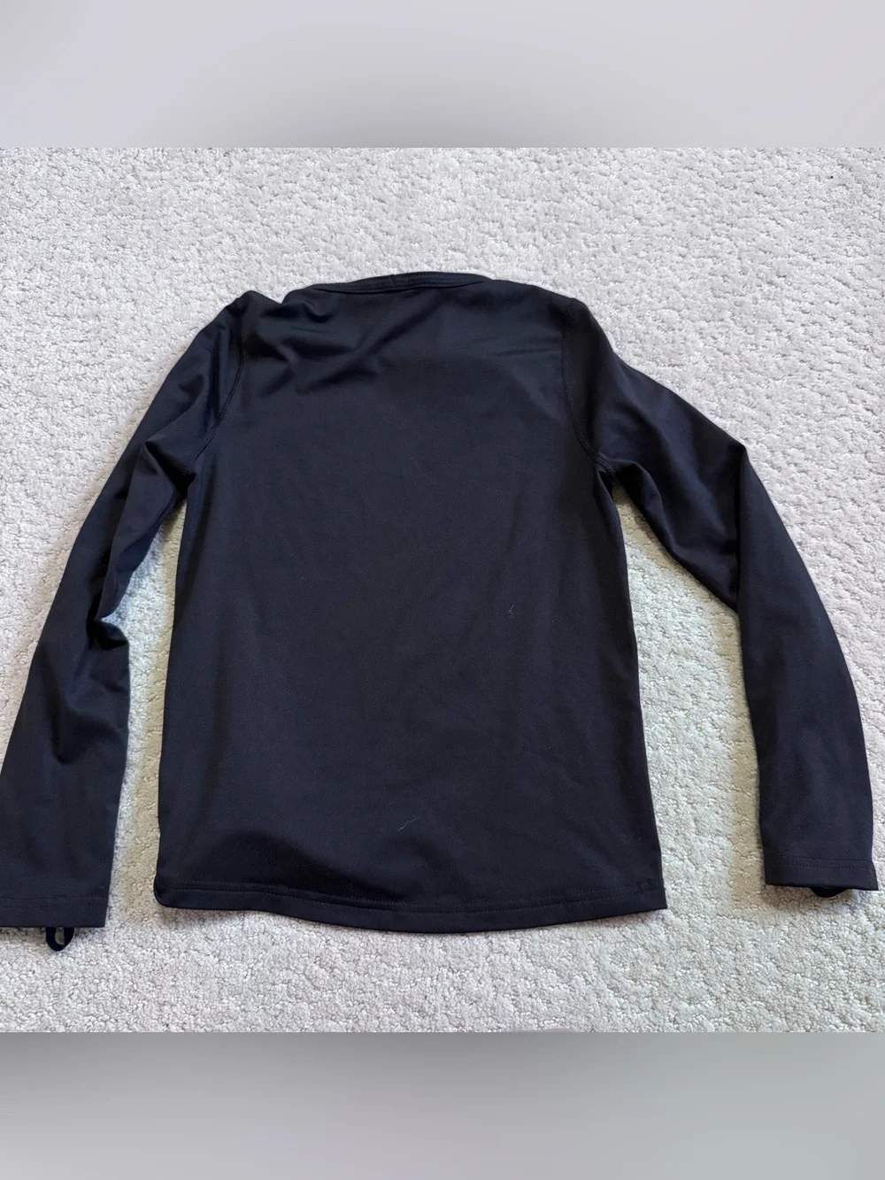 Patagonia Kid's Long Sleeve Capilene Shirt Baselayer Size XS 5/6 Black